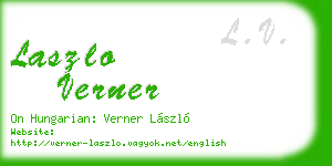 laszlo verner business card