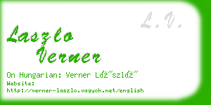 laszlo verner business card